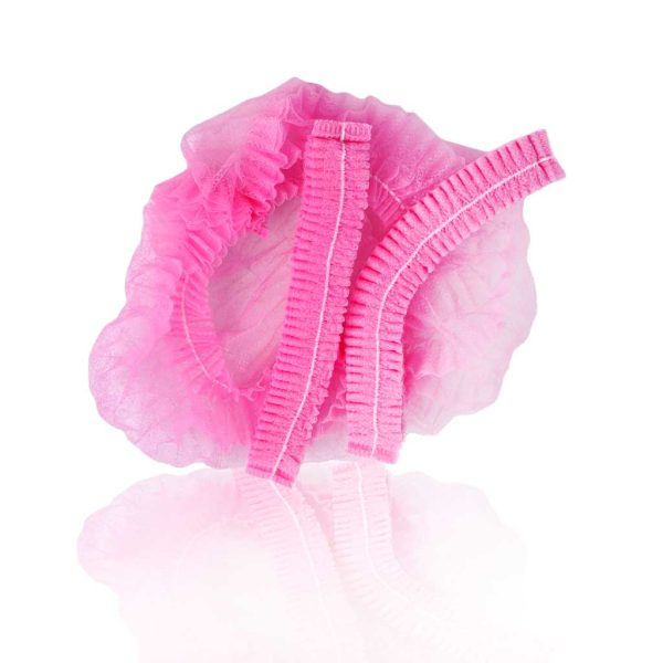 Pink Mob Caps Surgical Bonnets (25 pcs per bag)